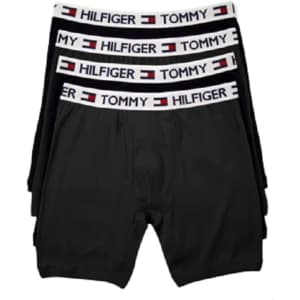 Tommy Hilfiger Men's 100% Cotton Classics Boxer Brief 4-Pack: from $23