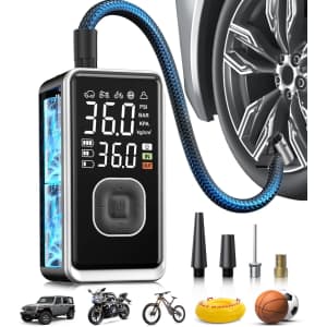 Pumptiva 150-PSI Tire Inflator & Portable Air Compressor: $15.99 Pumptiva 150-PSI Tire Inflator & Portable Air Compressor: $15.99