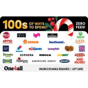 $10 Giftcards.com eGift Card: Free w/ $100 One4all Ultimate eGift Card Purchase $10 Giftcards.com eGift Card: Free w/ $100 One4all Ultimate eGift Card Purchase