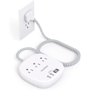 One Beat 3-Outlet Flat Plug Power Strip: $9.99 One Beat 3-Outlet Flat Plug Power Strip: $9.99