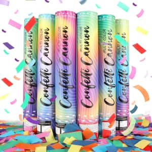6-Pack Multicolor 12" Confetti Poppers: $19.11 6-Pack Multicolor 12" Confetti Poppers: $19.11
