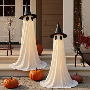 Zidmo 5-Foot Wind-Resistant Ghost Halloween Decorations 2-Pack: $23.99