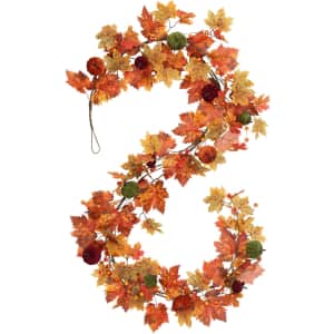 RoseCraft 6-Foot Fall Garland: $9.99