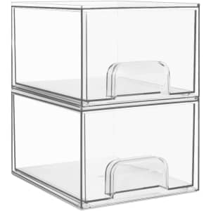 Vtopmart 2 Pack Stackable Storage Drawers: $15