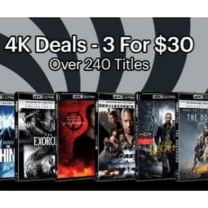GRUV Crazy 4K Days: 3 4K Blu rays for $30
