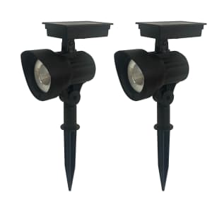 Mainstays Solar LED Landscape Spot Light 2-Pack: $6.93