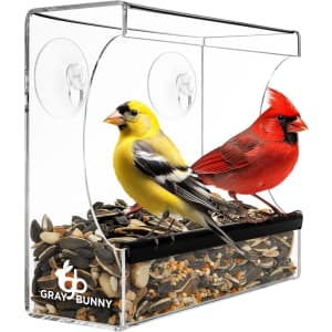 Suction-Cup Window Bird Feeder: $7.99 Suction-Cup Window Bird Feeder: $7.99