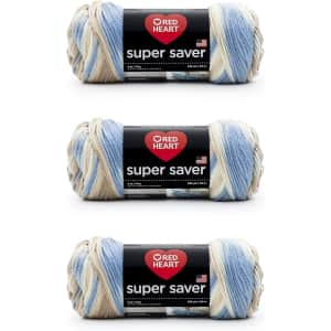 Red Heart Super Saver Yarn 3 Pack: $10.31 Red Heart Super Saver Yarn 3 Pack: $10.31