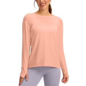 Soothfeel Women's Long Sleeve Workout Shirt: $14.99 Soothfeel Women's Long Sleeve Workout Shirt: $14.99