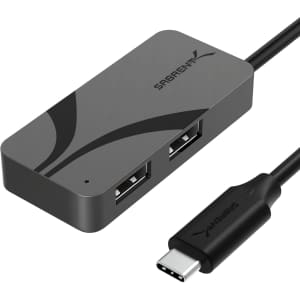 Sabrent 3-Port USB-C Hub with 100W Power Delivery: $10