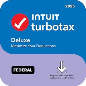 Intuit TurboTax Deluxe Federal Tax Software: 31% off Intuit TurboTax Deluxe Federal Tax Software: 31% off