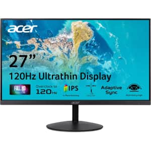 Acer SB270 G0bi 27" 1080p Adaptive-Sync Monitor: $90
