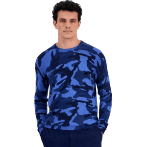 Club Room Men's 100% Cashmere Camo Sweater: $19.96