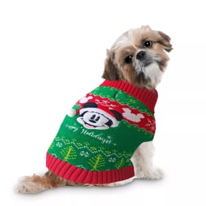 Disney Mickey Mouse Happy Holidays Pet Sweater: $13.99