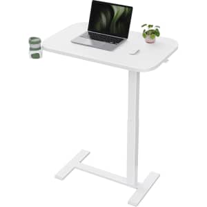 Marsail 28×16" Overbed Table with Wheels: $49.49