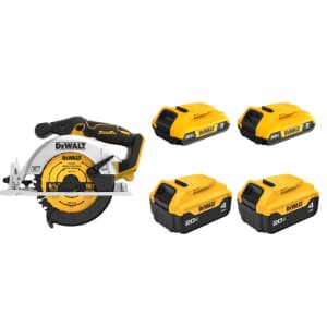 DeWalt 20V (2Ah & 4Ah) Battery 4-Pack: $199 + FREE DeWalt Powertool