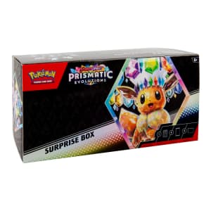 Pokemon Scarlet & Violet Prismatic Evolutions Surprise Box: $44.92 Pokemon Scarlet & Violet Prismatic Evolutions Surprise Box: $44.92