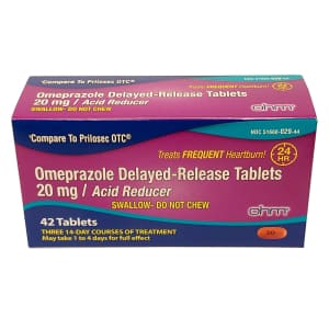 Omeprazole 20mg 42-Tablet Bottle: $5.99 w/ Prime Omeprazole 20mg 42-Tablet Bottle: $5.99 w/ Prime