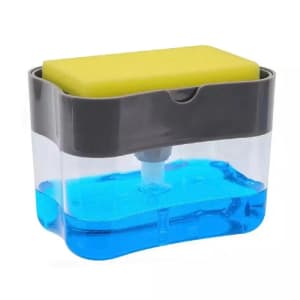 2 Dish Soap Dispensers w/ 2 Sponges: $5.99