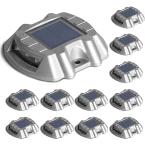 Solar Powered Driveway Light 12-Pack: $45