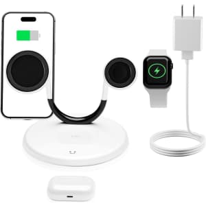 Smile Station 3-in-1 15W Magnetic Wireless Fast Charging Station: $12.99 Smile Station 3-in-1 15W Magnetic Wireless Fast Charging Station: $12.99