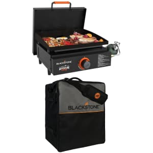 Blackstone Adventure Ready 17" Propane Griddle with Hard Cover and Protective Soft Cover: $124