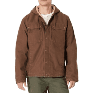 Amazon Basics Men's Insulated Relaxed Fit Hooded Workwear Jacket: $20