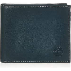 Timberland Men's Leather Wallet with Flip Pocket: $8.45
