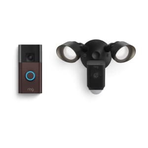 Ring Battery Doorbell with Ring Floodlight Cam Wired Plus: $125 w/ Prime
