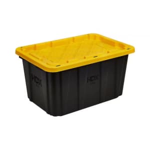 HDX 27-GallonTough Storage Tote: $7.98 HDX 27-GallonTough Storage Tote: $7.98