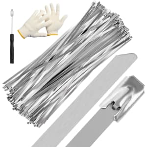 OneLeaf 13.8" Heavy Duty Metal Zip Ties 100-Pack: $6.49 OneLeaf 13.8" Heavy Duty Metal Zip Ties 100-Pack: $6.49
