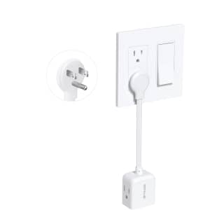 Trond Flat Outlet Extender with 6" Cord: $14