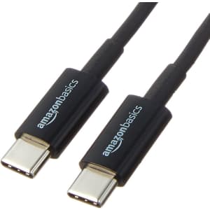 Amazon Basics USB Type-C to USB Type-C 2.0 Charger Cable Adapter Cord: $3