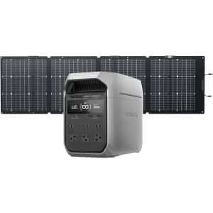 Ecoflow Delta 3 Plus Solar Generator with 220W Panel: $899