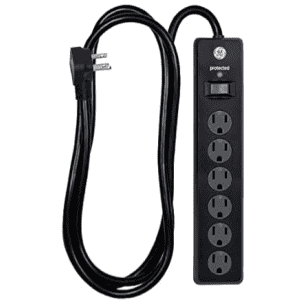 GE 6-Outlet Surge Protector 6-ft. Extension Cord: $7.99