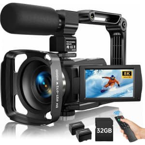 8K Video Camera with 88MP for Vlogging: $143.99 8K Video Camera with 88MP for Vlogging: $143.99