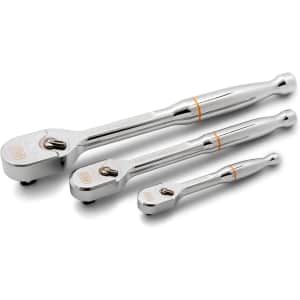 GearWrench 3-Piece 1/4", 3/8" and 1/2" Drive Teardrop Ratchet Set: $70