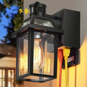 Porch Light with GFCI Outlets and 3 Modes: $40