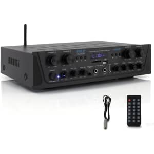 Pyle 500W 4-Channel Bluetooth Home Audio Amplifier: $79.99