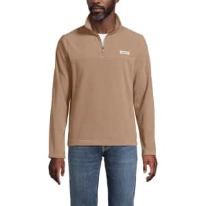 Lands' End Men's Quarter-Zip Fleece: $22.47