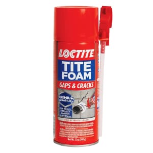 Loctite Tite Foam Gaps & Cracks 12-oz. Spray Foam Sealant: $6.98