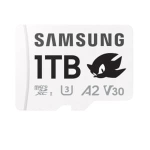 Samsung PRO Plus Sonic the Hedgehog 1TB microSDXC Memory Card + Adapter: $90
