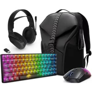 Lenovo Legion Gaming Accessories Set with RGB Keyboard, Headset, Backpack, and Mouse: $159