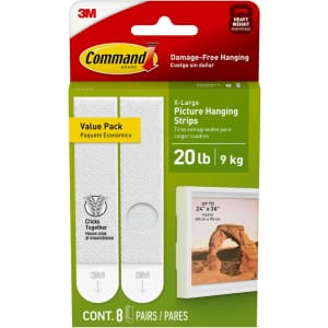 Command X-Large Picture Hanging Strip 8-Pair Pack: $6.95 via Sub & Save
