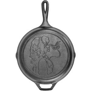 Lodge 10.25" Dolly Parton Pre-Seasoned Cast Iron Stamped Skillet: $25