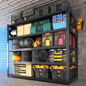 Nexvrtau 5-Tier Adjustable Metal Garage Shelving Unit: $64.99 Nexvrtau 5-Tier Adjustable Metal Garage Shelving Unit: $64.99