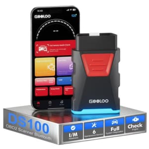 Gooloo DS100 Bluetooth Full-System OBD2 Scanner: $29.99