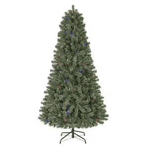 Home Accents Holiday 6.5ft Festive Pine LED Pre-Lit Artificial Christmas Tree: $50