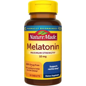 Nature Made Melatonin 10mg Maximum Strength 70-Count Tablets: $9.41 via Sub & Save