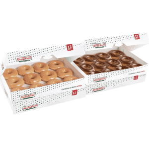 Krispy Kreme Original Glazed Dozen: $2 when you buy any other dozen